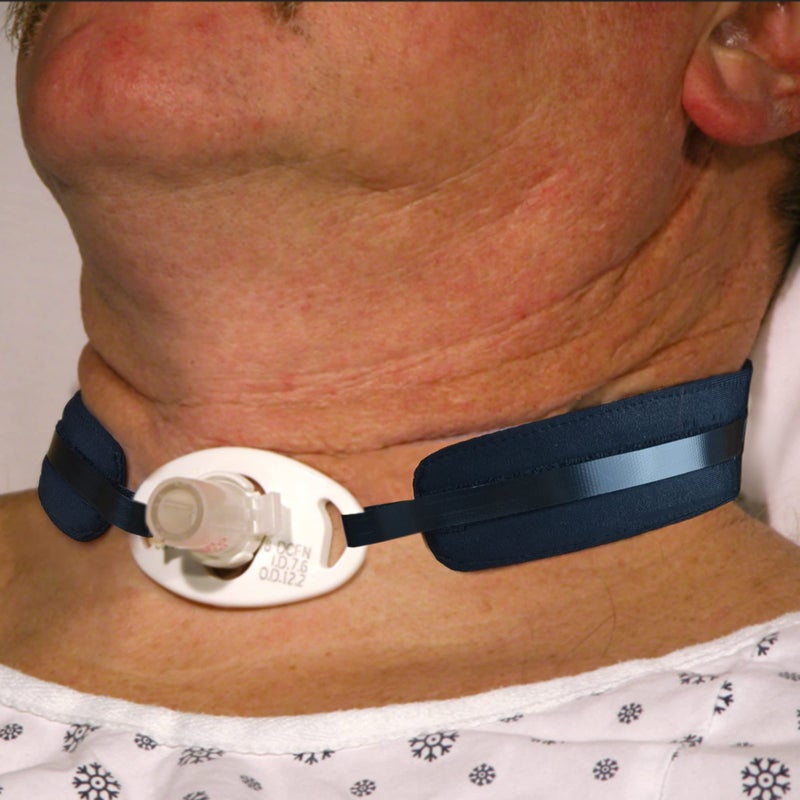 welsoon 2 Pack Adjustable Tracheostomy Tube Holder Soft Reusable Trach Ties - Image 4