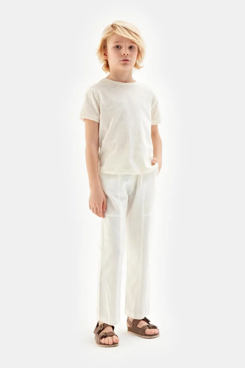 NEBBATI - Invalid brand Bg Store Boy Ecru Tshirt 23Ss2Nb3570