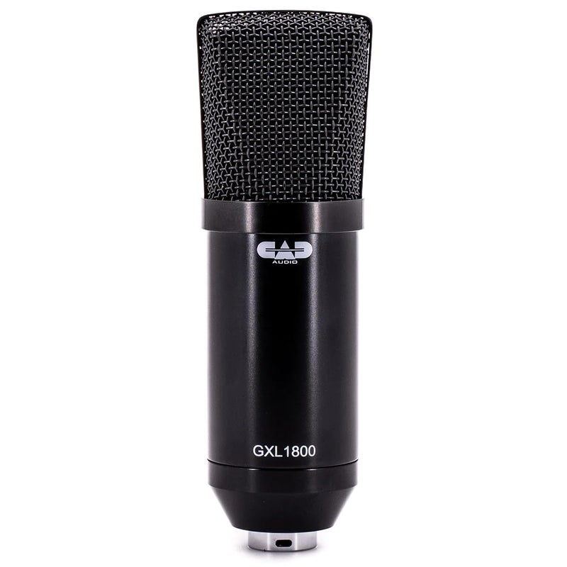 CAD Audio GXL1800 Large Format Side-Address Studio Condenser Mic â€“ High Sensitivity, Cardioid Pattern, Shock Mount & Stand