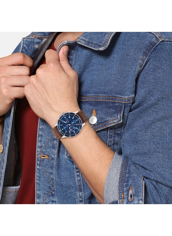 TOMMY HILFIGER - Leather Chronograph  Watch 179.1946 - Image 1