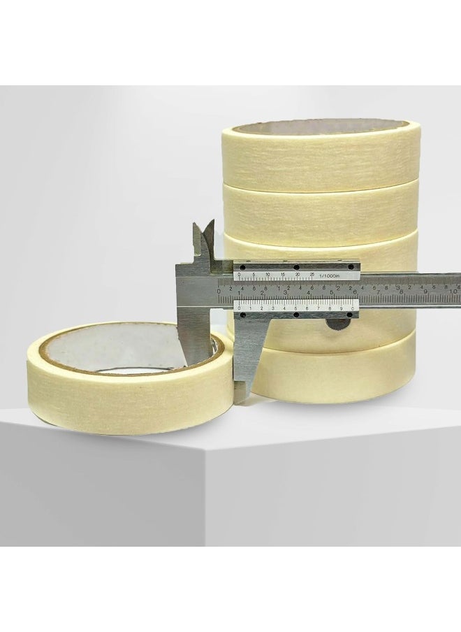 Royal Apex Royal Apex Adhesive Masking Tape General Purpose Painter's Tape Bulk for Painting, Labeling, Packing, Craft, Art, Home, Office, School Etc... (Pack of 6-1 Inch)  - Image 2