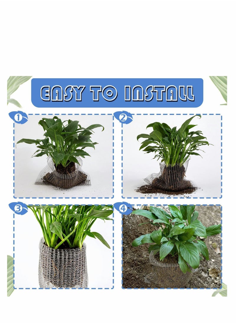 Y&D - Plant Root Protection Net, Protect Plants, Trees, Flowers and Bulbs from Voles,Gophers Moles – A One Time Solution, No Repellent Needed 6 Pack - Image 1