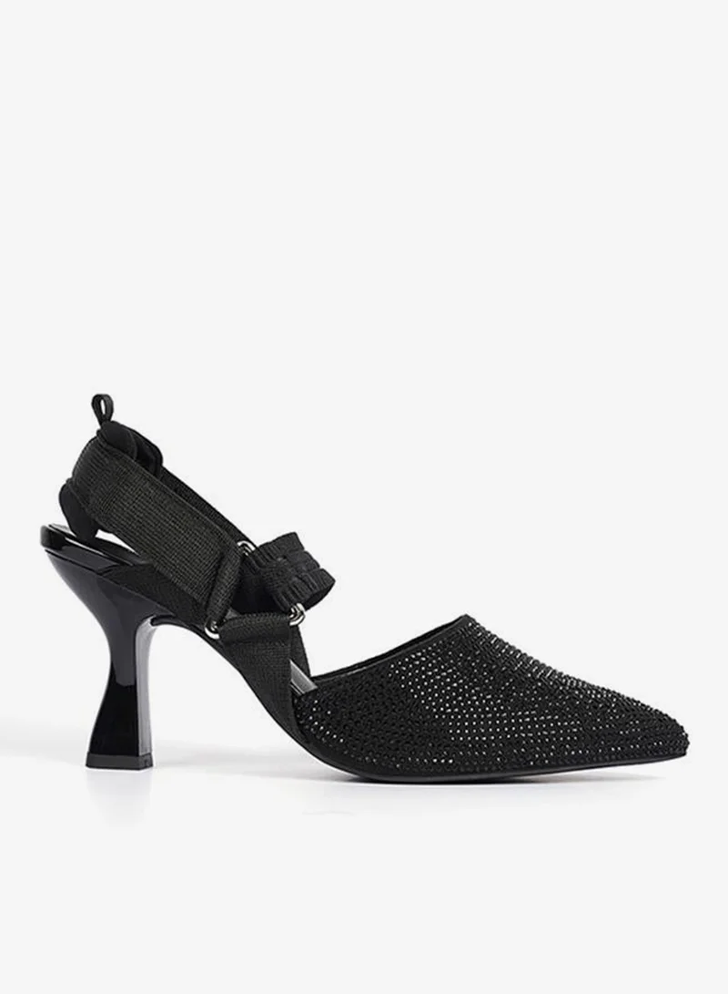 كابلي صنادل نسائية بكعب للمناسبات