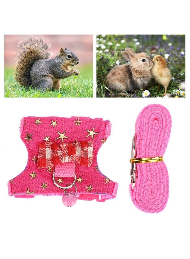 GLOGLOW Hamster Harness, Adjustable Walking Vest Set Leash Walking Harness Vest Leash Set for Syrian Hamster Squirrels Gerbils Golden Bears Ferret(S) Leashes - Image 5