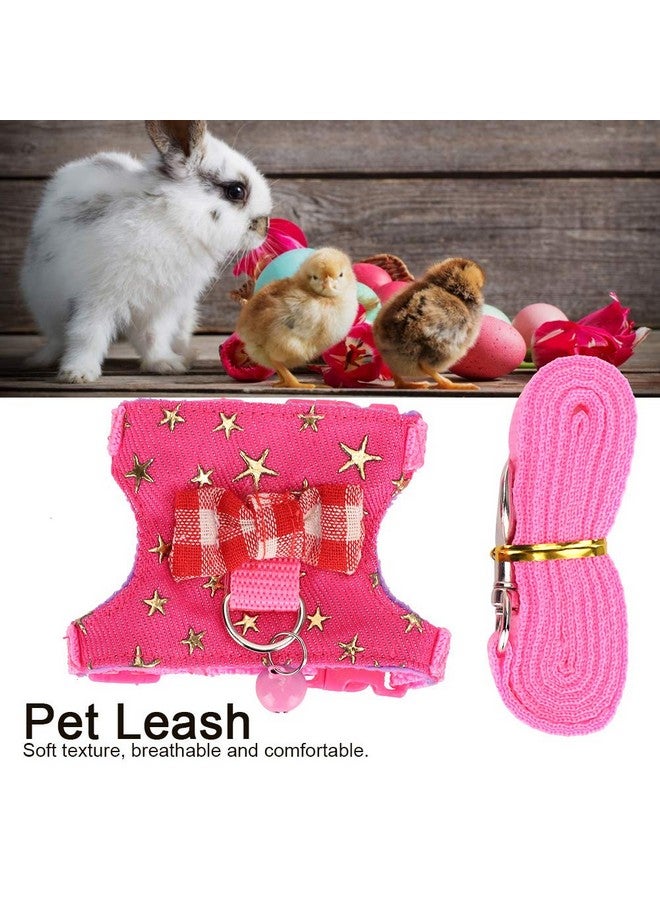 GLOGLOW Hamster Harness, Adjustable Walking Vest Set Leash Walking Harness Vest Leash Set for Syrian Hamster Squirrels Gerbils Golden Bears Ferret(S) Leashes - Image 2