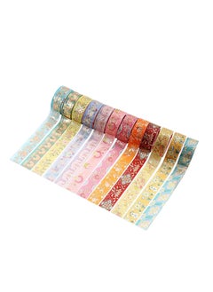 Excefore Vintage Paper Tape 12 Rolls Floral Decorative Tape Adhesive Tape 15mm Broad Tape for Kids Beautiful Sticky Tape for Girls Adhesive Tape for Journaling Supplies Scrapbooking Junk Journal Supplies  - Image 5