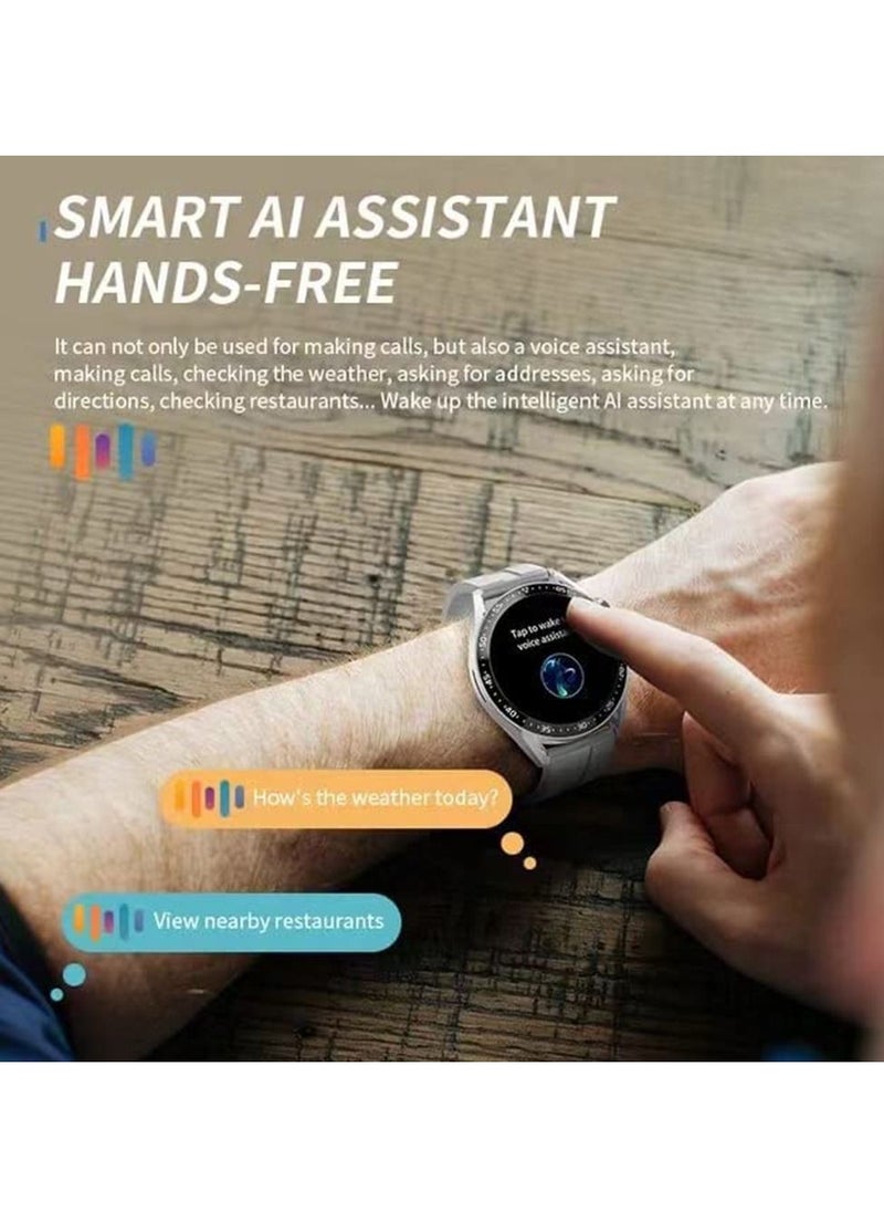 Generic - SmartWatch NFC Smart Watch Men 1.39 Inch HD Screen Voice Assistant Bluetooth Call Calories Color blank - Image 1