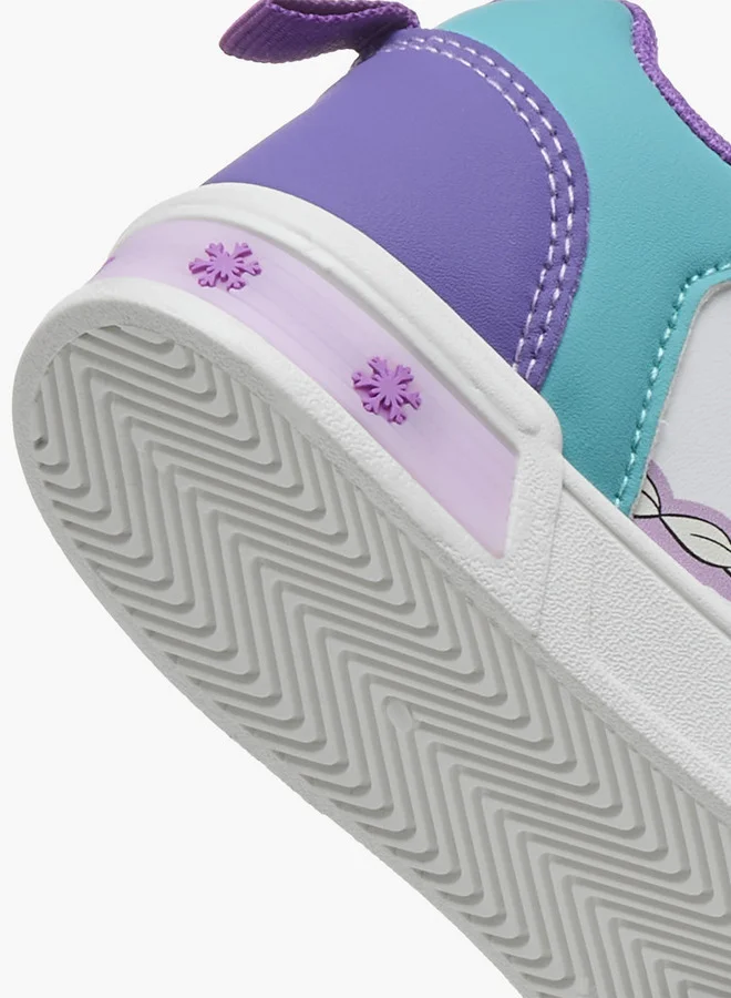 Disney Frozen Print Sneakers with Hook and Loop Closure