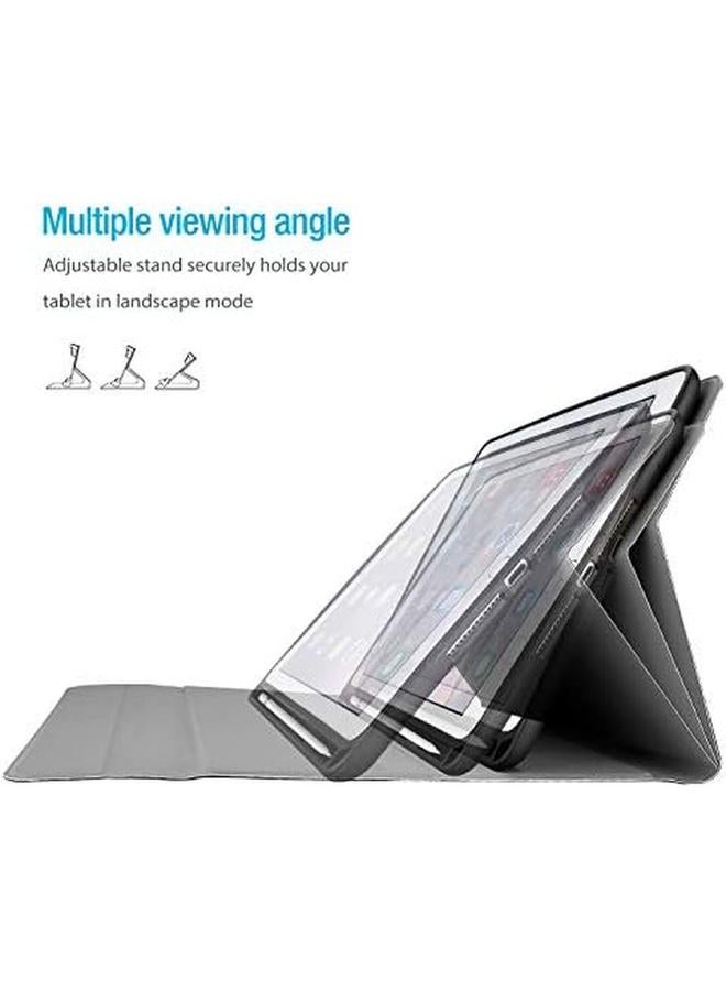 Procases Keyboard Case For Ipad 9.7 2018 2017 With Pencil Holder With Magnetically Detachable Wireless Keyboard For Ipad 6Th Ipad 5Th Black - Image 3