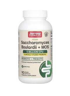 jarrow formulas Vegan Saccharomyces Boulardii + MOS 5 Billion CFU 90 Veggie Capsules 