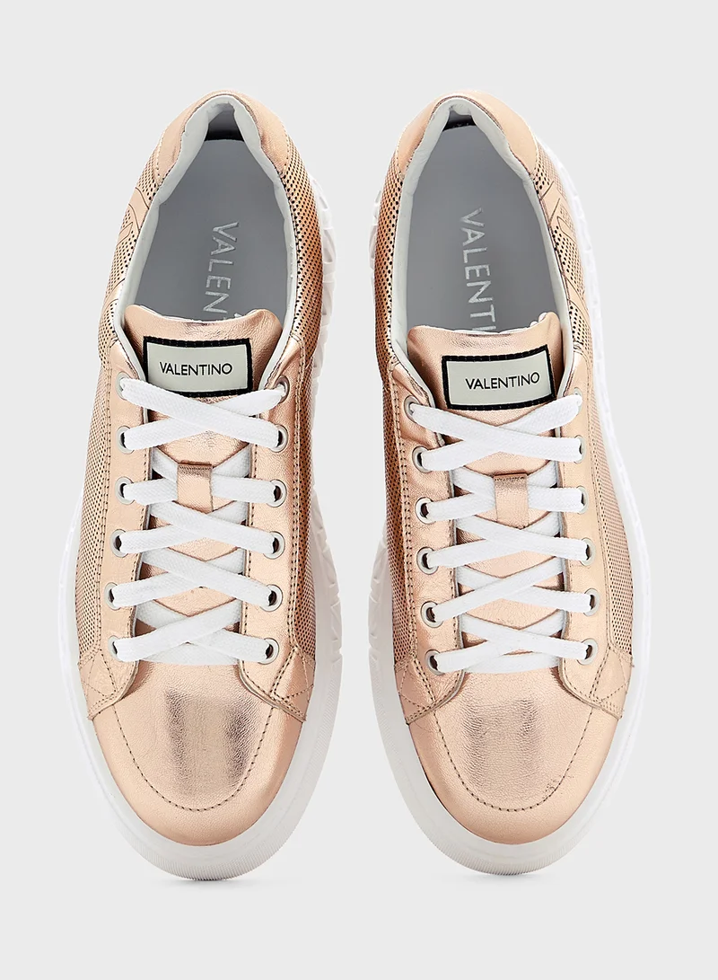 VALENTINO BY MARIO VALENTINO Lace Up Low Top Sneakers