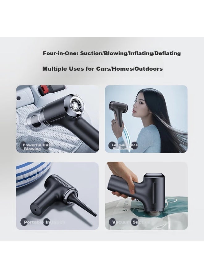 helloleiboo oleiboo Car Vacuum Cleaner With Brushless Motor, Powerful Suction, Cordless Handheld Design, Compact For Home And Car Use, High-power - Image 4