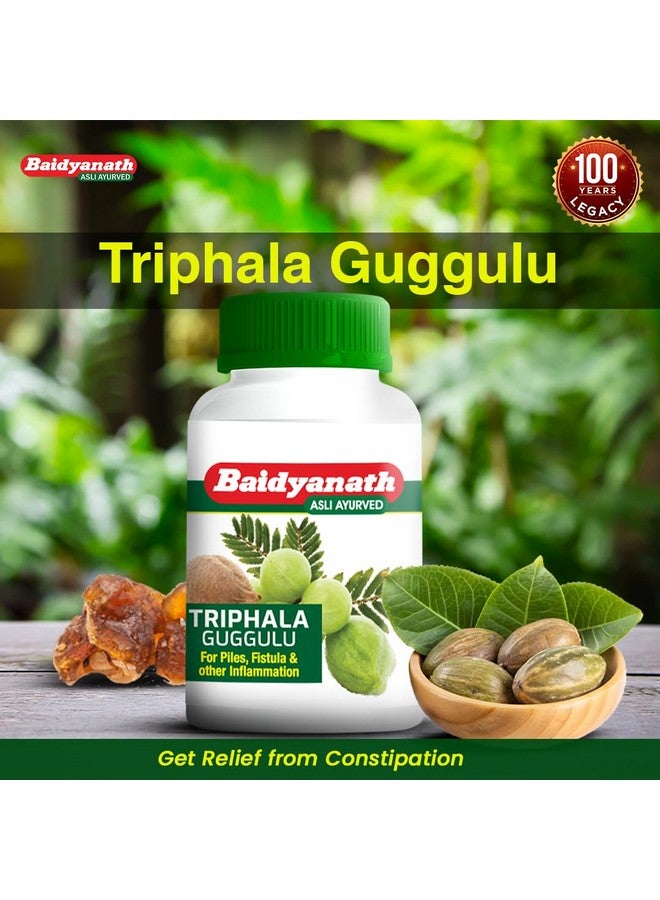 Baidyanath أقراص بايدياناث تريفاالا جوجولو | مزيج أيورفيدي مع أملاء، هاريتاكي وجوجولو | تركيبة عشبية للرفاهية اليومية | 80 قرص | عبوة من 2 - Image 2