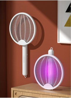 Rewell Electric Fly Swatter Folding Mosquito Zapper Handheld Mosquito Zapper 3000 Volt Insect Fly Trap Fly Zapper Racket for Indoor and Outdoor Pest Control Large Size with LED Light  - Image 4