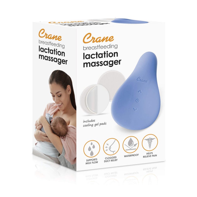 Crane Breast Lactation Massager, Pumping and Breastfeeding Essential, Breast Massager for Added Comfort - Image 5