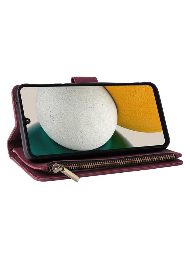 S-TOP Case For Samsung Galaxy A34 5G Multifunctional Multi-Card Wallet Phone Leather Case - Image 5