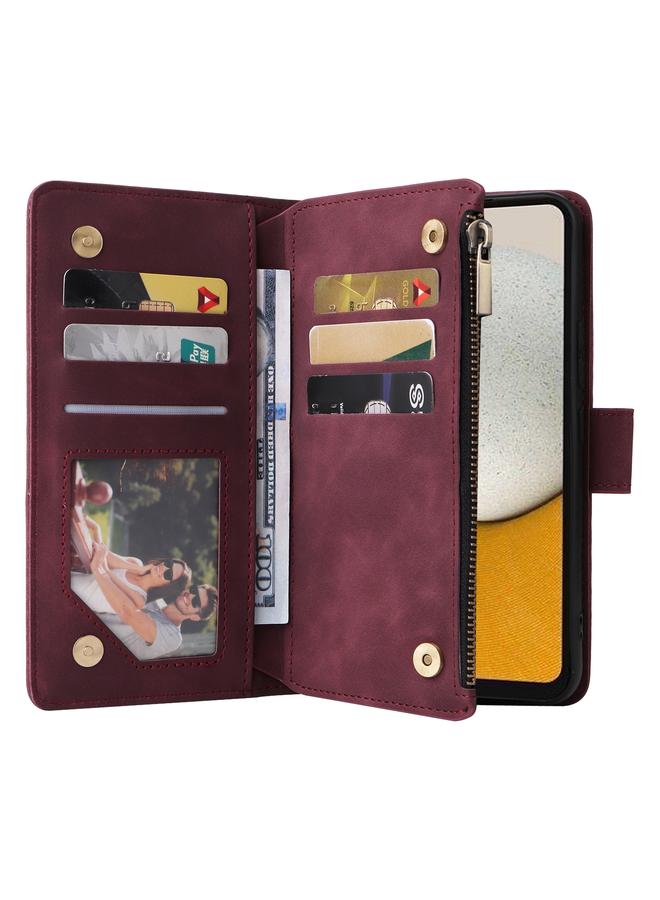 S-TOP Case For Samsung Galaxy A34 5G Multifunctional Multi-Card Wallet Phone Leather Case - Image 4