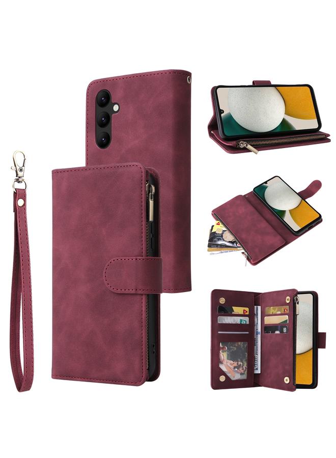 S-TOP Case For Samsung Galaxy A34 5G Multifunctional Multi-Card Wallet Phone Leather Case - Image 1