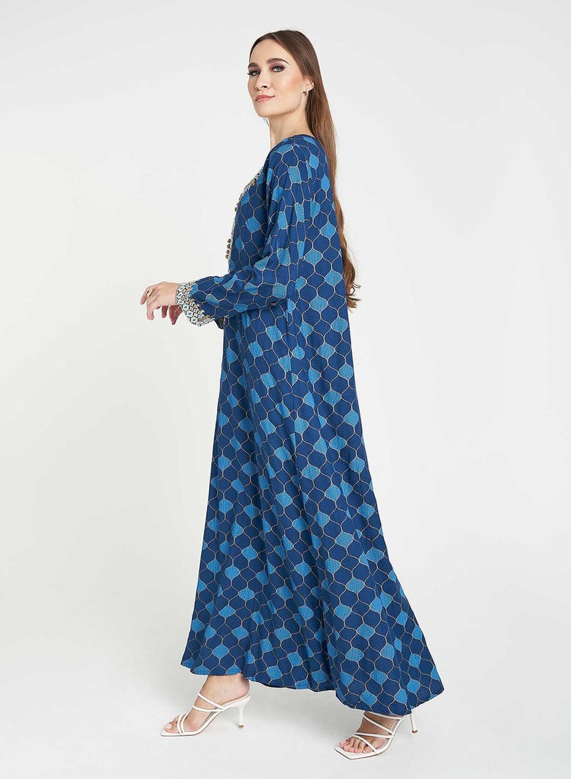 KASHKHA Printed Jalabiya - Image 4