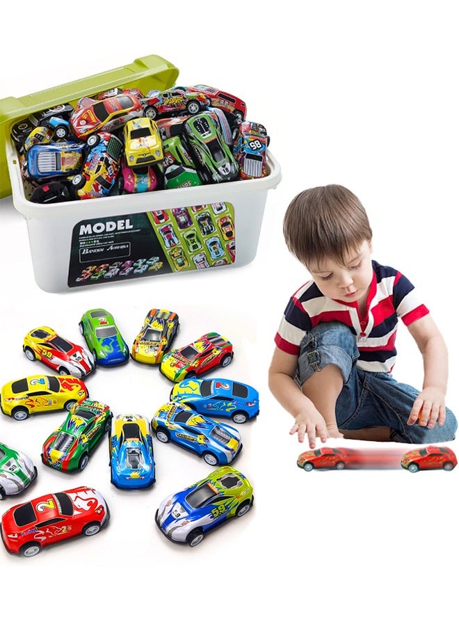 Portable Pull Back Cars, 30 Pcs Toy Car, No Batteries Required, Suitable for Long-Term Playing Needs  - Image 1