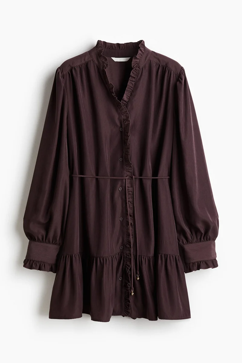 H&M Frill-trimmed shirt dress