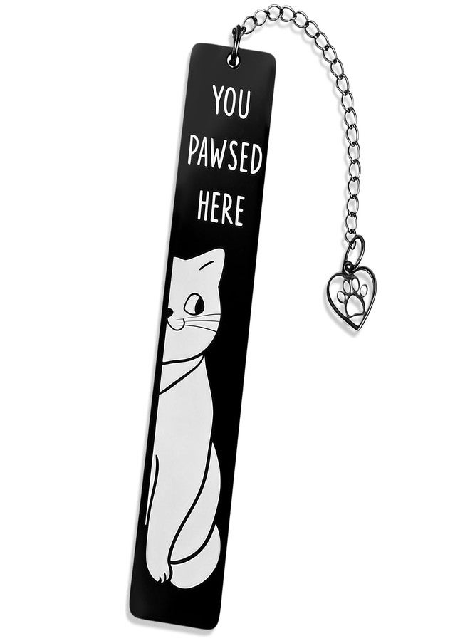 Tyqour Cute Cat Bookmark, Cat Book Lover Gifts for Women Men, Funny Cat Gifts for Friends Coworkers, Birthday Gift for Book Lovers, Christmas Stocking Stuffers for Book Reading Bookish Gifts - Image 1