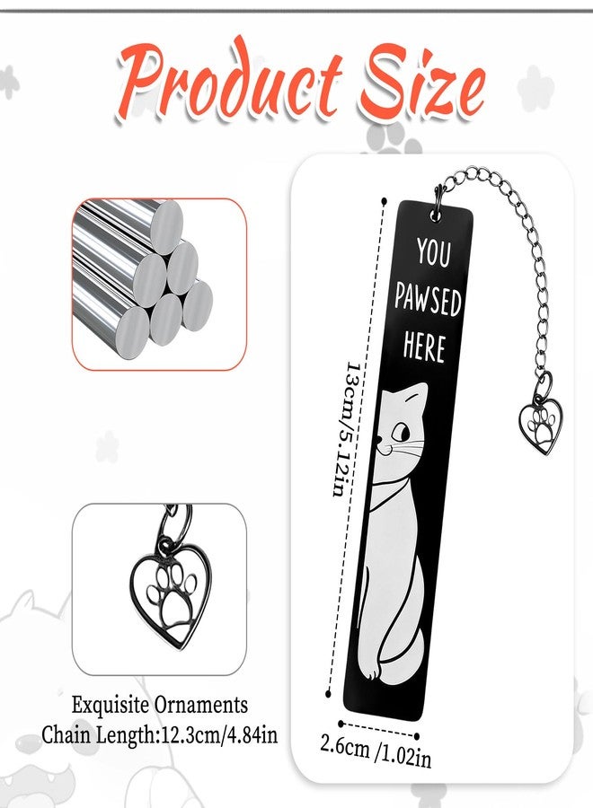 Tyqour Cute Cat Bookmark, Cat Book Lover Gifts for Women Men, Funny Cat Gifts for Friends Coworkers, Birthday Gift for Book Lovers, Christmas Stocking Stuffers for Book Reading Bookish Gifts - Image 2