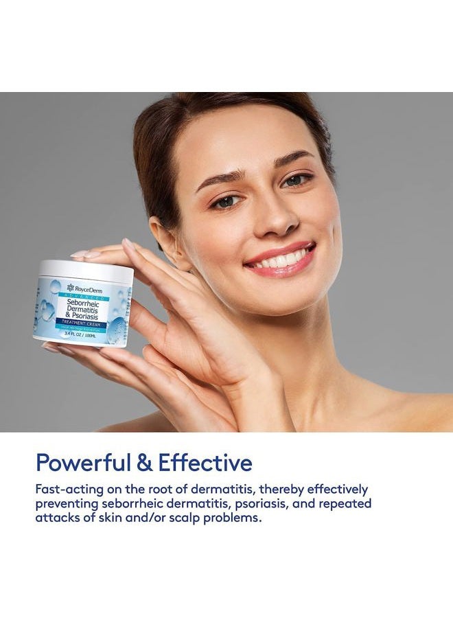 Roycederm Seborrheic Dermatitis Cream, Scalp Treatment for Psoriasis, Folliculitis, Dry Scalp, Dandruff, Anti-Itch Cream for Soothing Relief - 2 Pack - Image 2