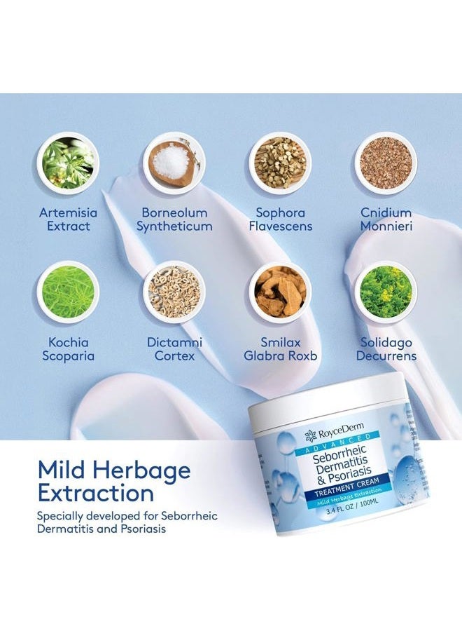 Roycederm Seborrheic Dermatitis Cream, Scalp Treatment for Psoriasis, Folliculitis, Dry Scalp, Dandruff, Anti-Itch Cream for Soothing Relief - 2 Pack - Image 4