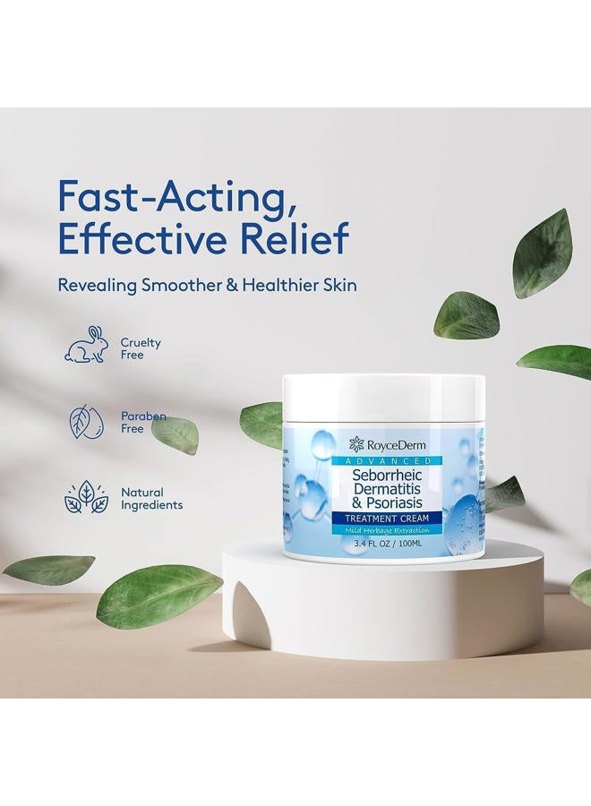 Roycederm Seborrheic Dermatitis Cream, Scalp Treatment for Psoriasis, Folliculitis, Dry Scalp, Dandruff, Anti-Itch Cream for Soothing Relief - 2 Pack - Image 5