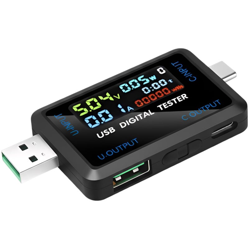 Digital Power Meter USB Type C 4 5 36V DC 0 8A 240W Portable Voltage Tester - Image 2
