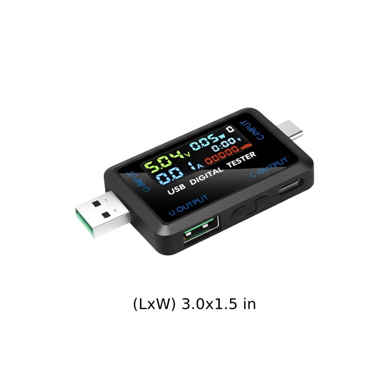 Digital Power Meter USB Type C 4 5 36V DC 0 8A 240W Portable Voltage Tester - Image 5