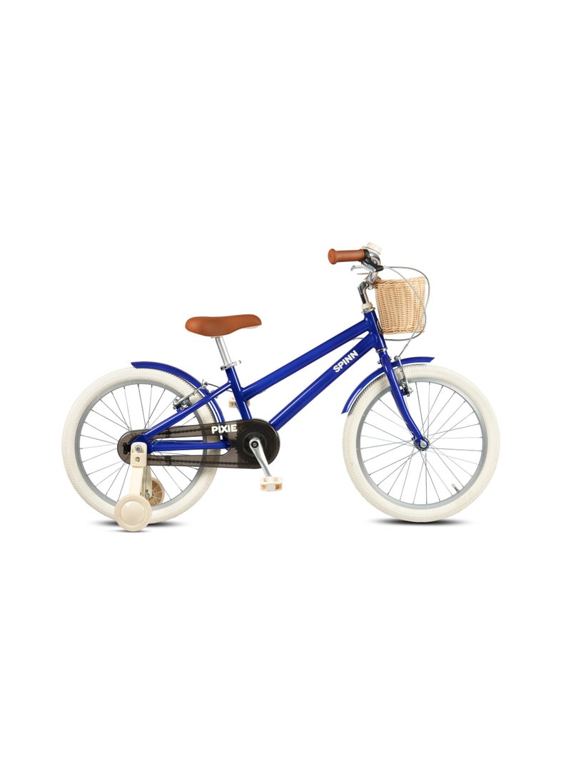 SPINN Pixie 1 Kids 20″ Bike Sonic Blue — Aluminum Frame, 1 Speed, Training Wheels, for Ages 6–10 - Image 1