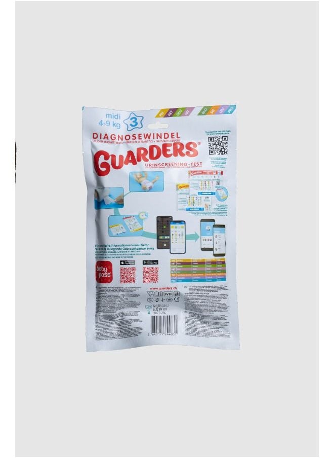 GUARDERS - DIAGNOSTIC DIAPER MINILAB, Midi size 3, 4-9 kg - Image 1