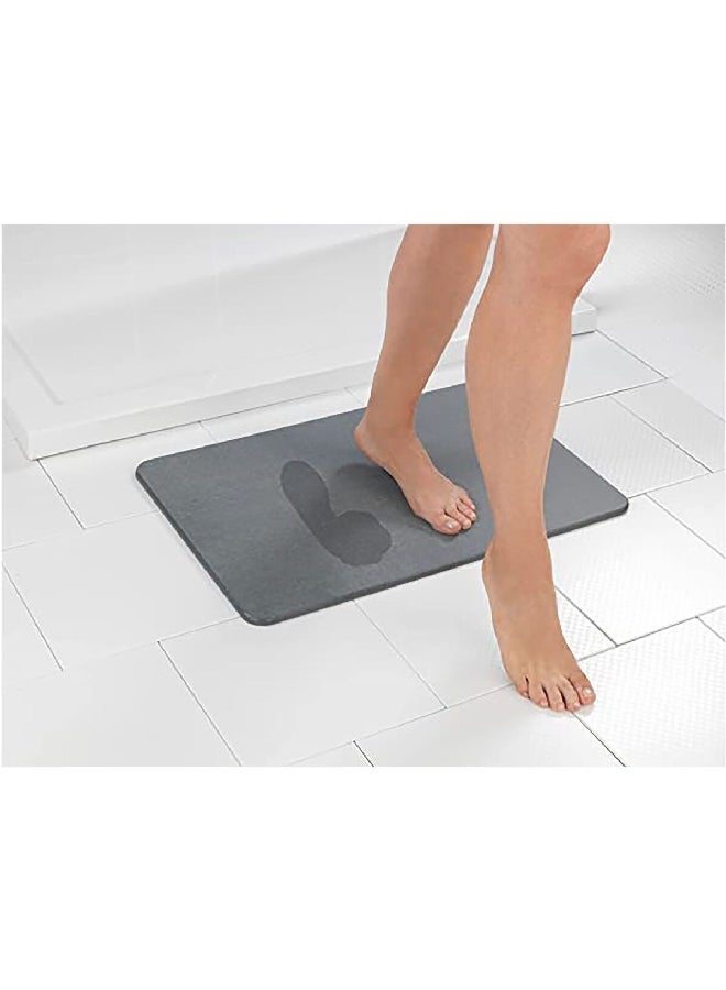 وينكو سيمي بساط حمام مضاد للانزلاق سريع الجفاف رمادي 60 × 39 سم - Image 4
