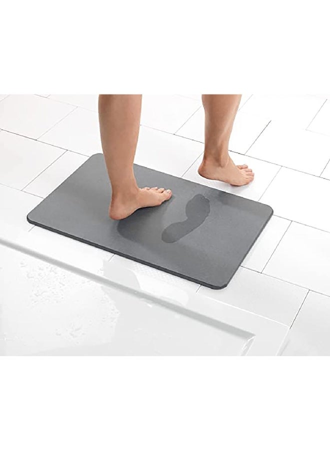 وينكو سيمي بساط حمام مضاد للانزلاق سريع الجفاف رمادي 60 × 39 سم - Image 2