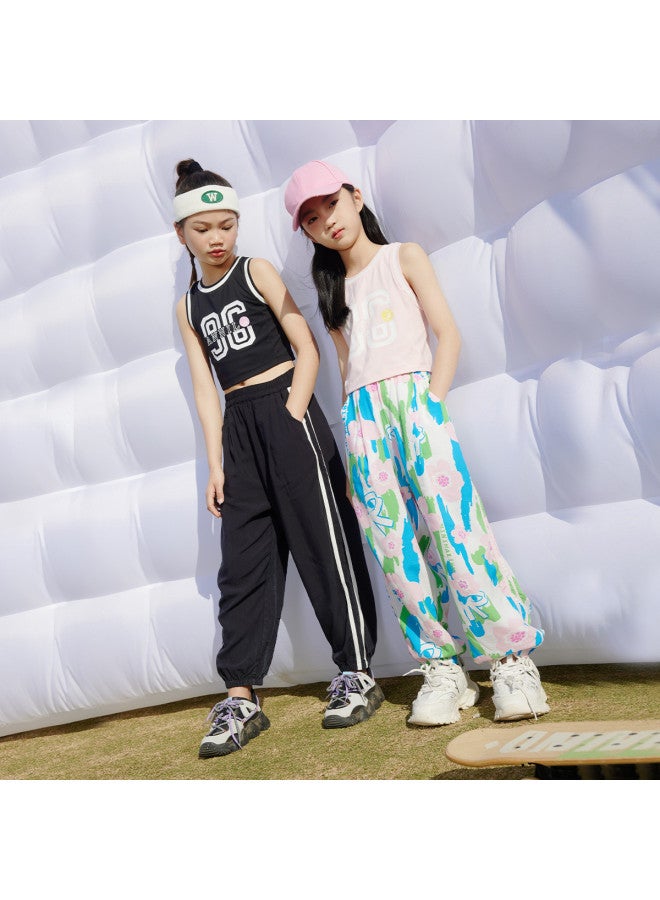 Annil kids' Boys & Girls Drawstring Joggers - 2025 Summer New Breathable Thin Printed Sport Pants - Image 5