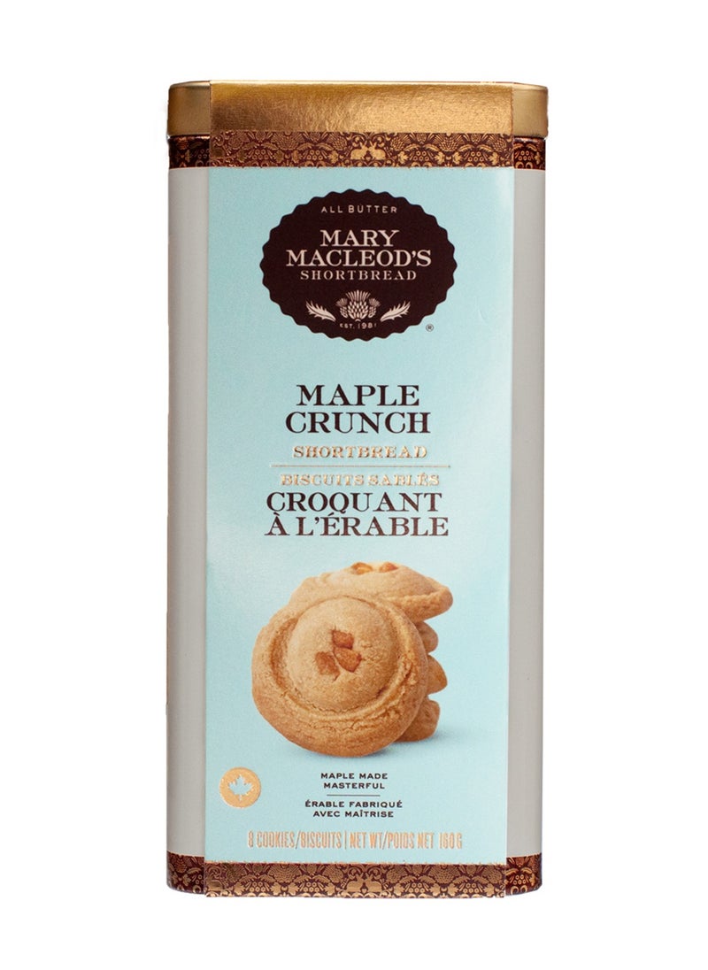 Mary Macleod's Shortbread Canister Tin of All-Butter Maple Shortbread Cookies, 160g  - Image 1