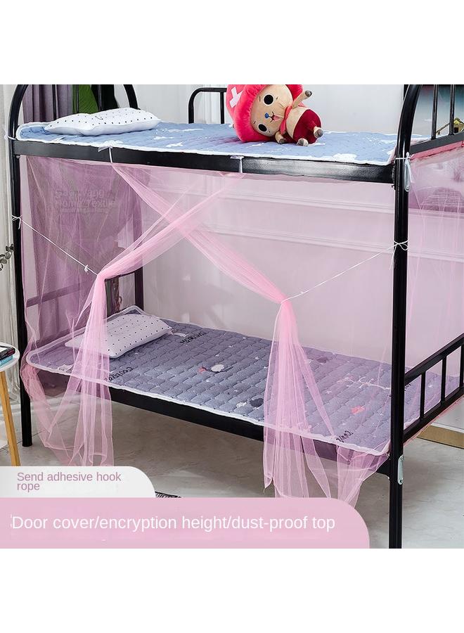 Bluejw 9V7T Student Dormitory Mosquito Net 0.9m Bedroom With Zipper Encrypted Square Net 90cm Single 1.2 M 1 - Image 1
