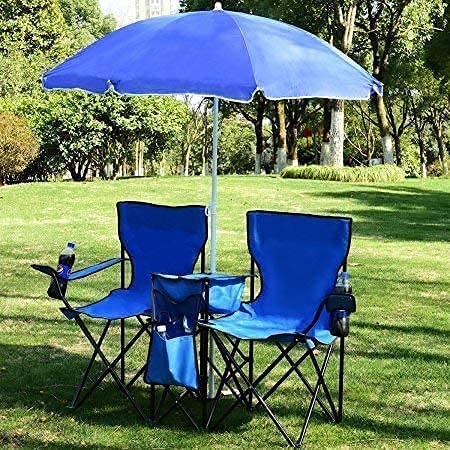 Vruta Portable Folding Chair with Arm Rest Cup Holder and Carrying and Storage Bag - Image 2