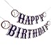 ZTZTST OZCZKZZ Happy Birthday Banner BaseballNavy BlueBaseball Birthday Party Decorations - Image 3