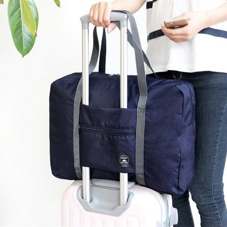 New Korean Style Shoulder Travel Bag Travel Portable Folding Storage Bag Large Capacity Sleeve Trolley Luggage Bag - Image 2