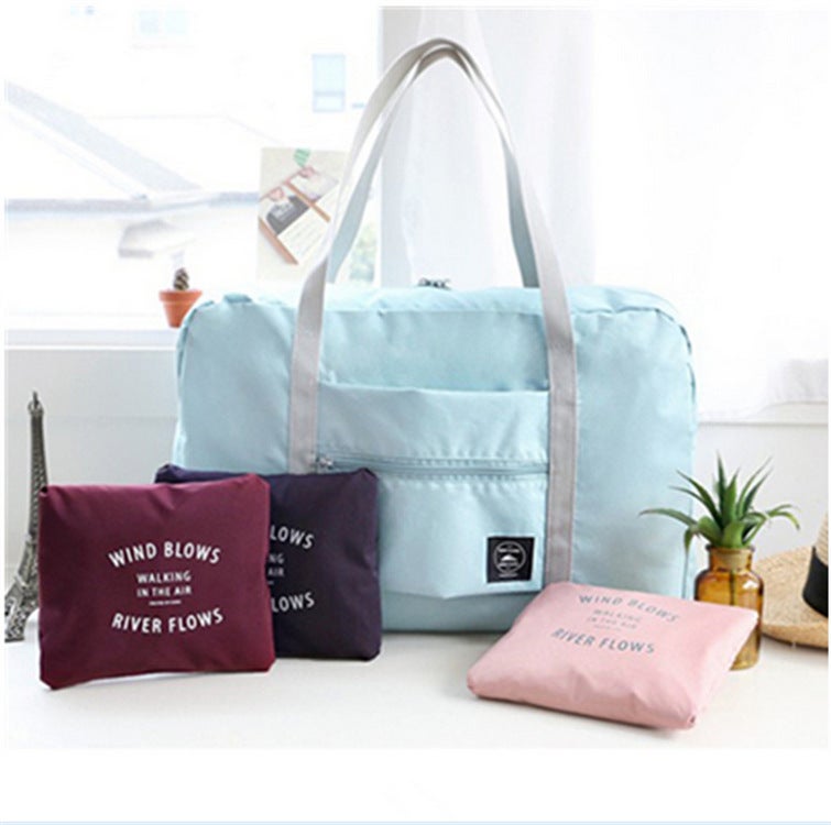 New Korean Style Shoulder Travel Bag Travel Portable Folding Storage Bag Large Capacity Sleeve Trolley Luggage Bag - Image 1