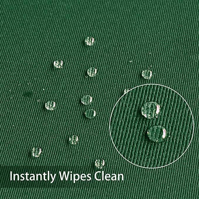 Obstal Salt mist resistant 210GSM Rectangle Table Cloth - Heavy Duty Water Proof Microfiber Tablecloth, Decorative Fabric Table Cover for Outdoor and Indoor Use (Blackish Green, 54 x 108 Inch) Surface safe - Image 3