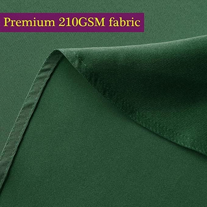 Obstal Salt mist resistant 210GSM Rectangle Table Cloth - Heavy Duty Water Proof Microfiber Tablecloth, Decorative Fabric Table Cover for Outdoor and Indoor Use (Blackish Green, 54 x 108 Inch) Surface safe - Image 4