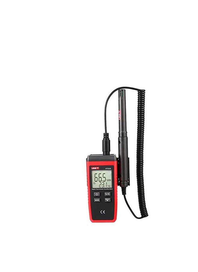 UNI-T - UNI-T UT333S LCD Digital Thermometer Hygrometer Temperature Humidity Meter Moisture Meter sensor C/F Selection Data hold Backlig - Image 1