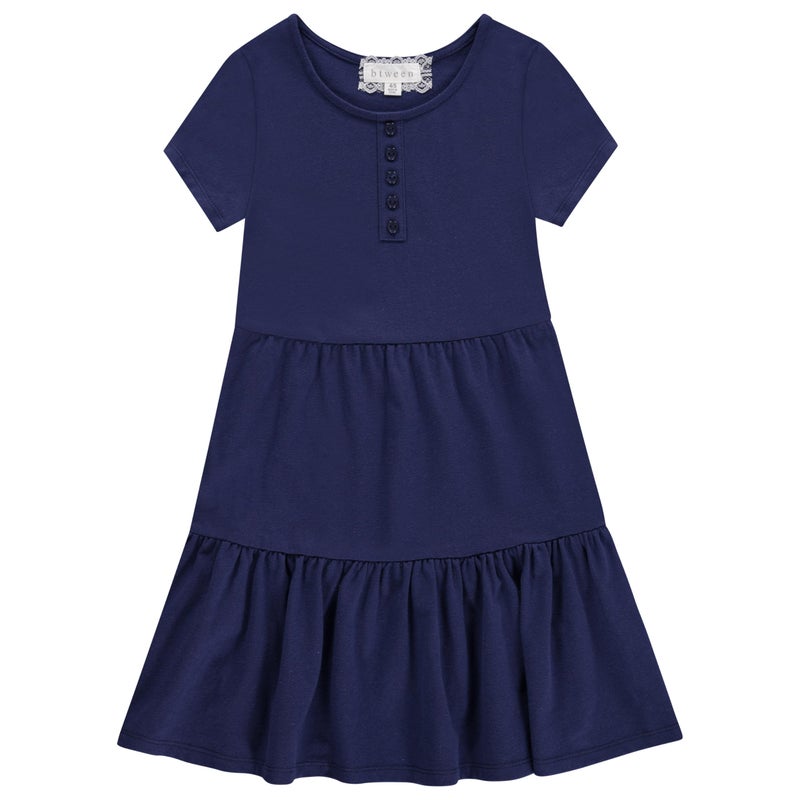 BTween 3 Piece Girls Summer Dress Set Short Sleeve Casual Skater Dresses, Kids Sizes 4-16 - Image 3
