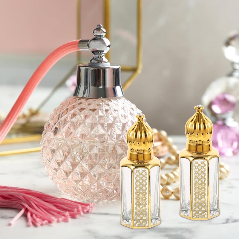 3pcs 12ml Essential Oil Roller Bottles Set Empty Amber Glass Perfume Dropper Bottles for Aromatherapy and Travel Refillable Oil with Leak-proof Rollers - Image 5