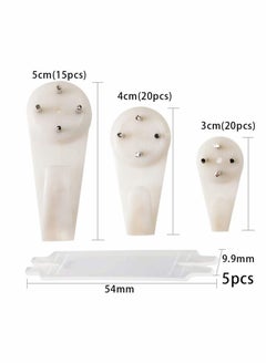 KASTWAVE Picture Hangers for Hardwall Concrete Wall Hanging Photo Frames Drywall Hook Art Painting Display Hangers Clock Wedding Photos Hanging Hardware Kit for Home Office  - Image 2