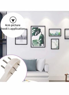 KASTWAVE Picture Hangers for Hardwall Concrete Wall Hanging Photo Frames Drywall Hook Art Painting Display Hangers Clock Wedding Photos Hanging Hardware Kit for Home Office  - Image 4